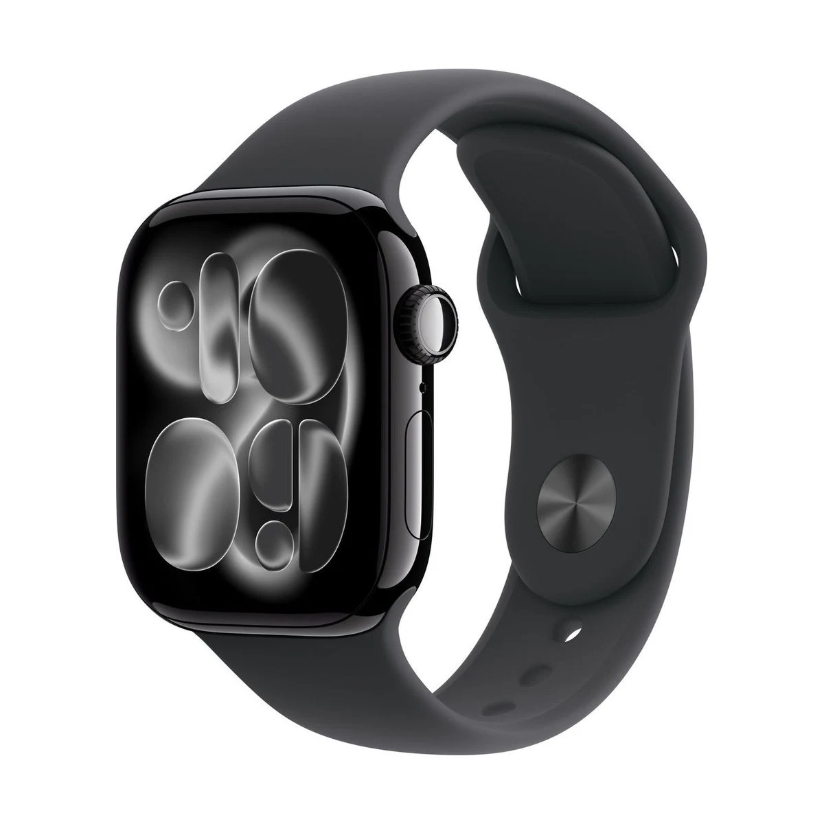 Apple Watch Series 11 GPS 46mm Jet Black Aluminium Case Black Sport Band - M/L