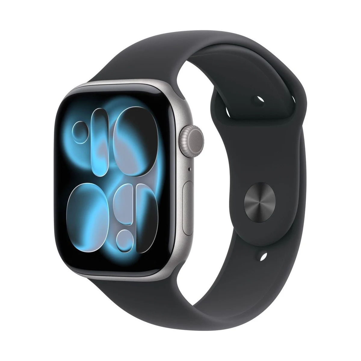 Apple Watch Series 11 GPS + Cellular 46mm Grey Aluminium Case Black Sport Band - M/L