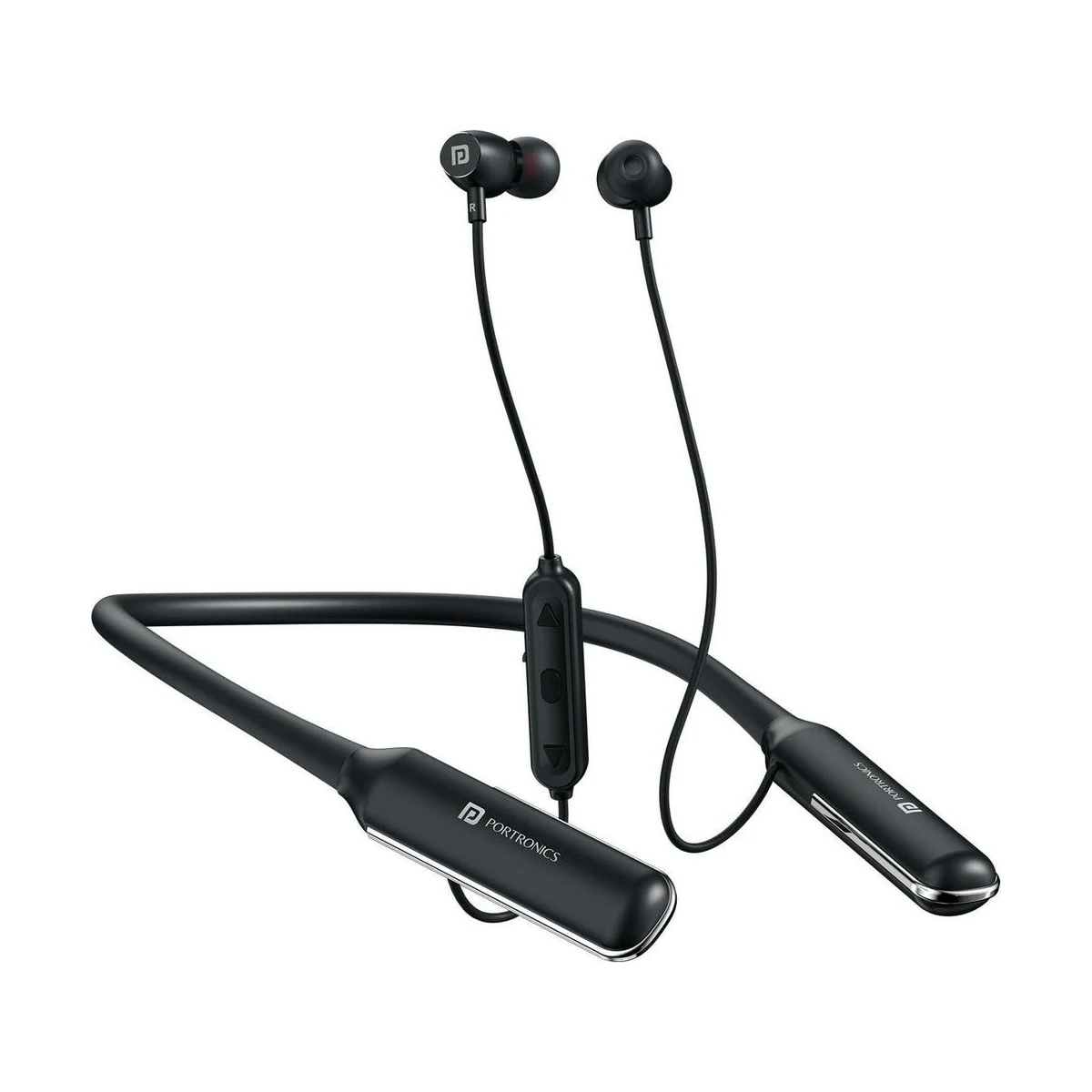 Portronics Harmonics Y4 in ear Bluetooth Neckband,100Hrs Playtime,HD Mic,Dual Pairing Bluetooth
