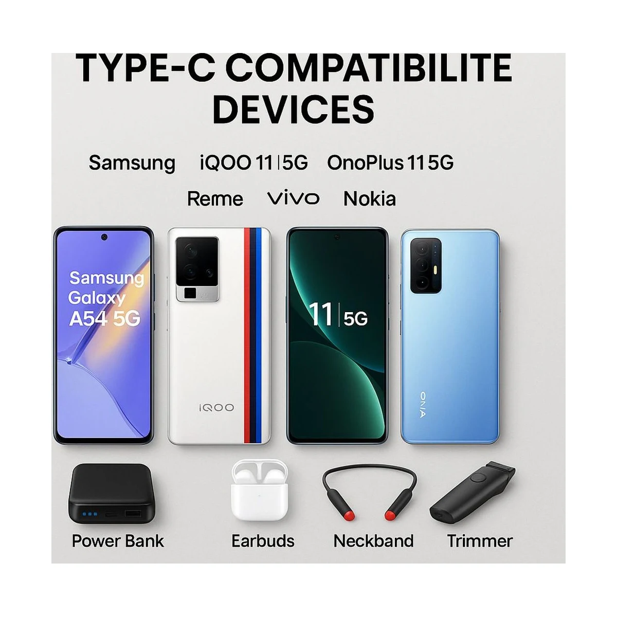 ULTRADART USB Type C Cable 1 m original 100W PD Fast Charging Cable | Supports VOOC, SUPERVOOC, WARP, DASH | Compatible with OnePlus, Oppo, Realme, Nothing, Moto, Samsung – Red - Red - Angle 5