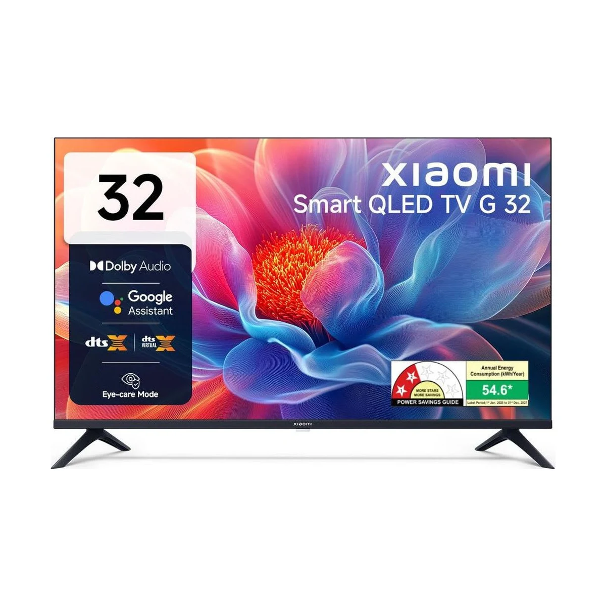 XIAOMI G Series 80 cm QLED HD Ready Smart Google TV with Dolby Audio| Wide Colour Gamut |Bezel-less Design | Google Assistant | Mi TV