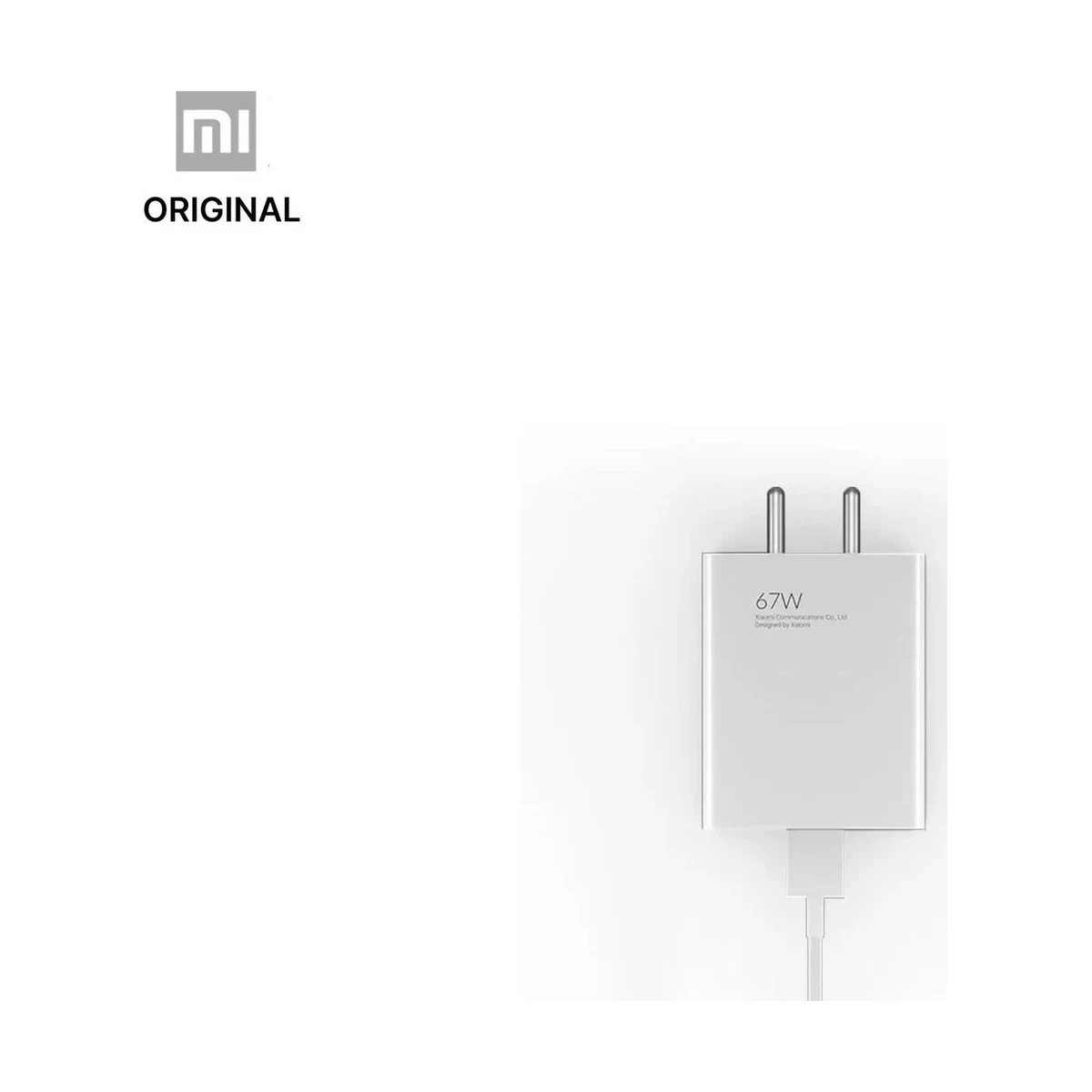 Xiaomi by Mi 67 W SonicCharge 3 A Wall Charger for Mobile with Detachable Cable