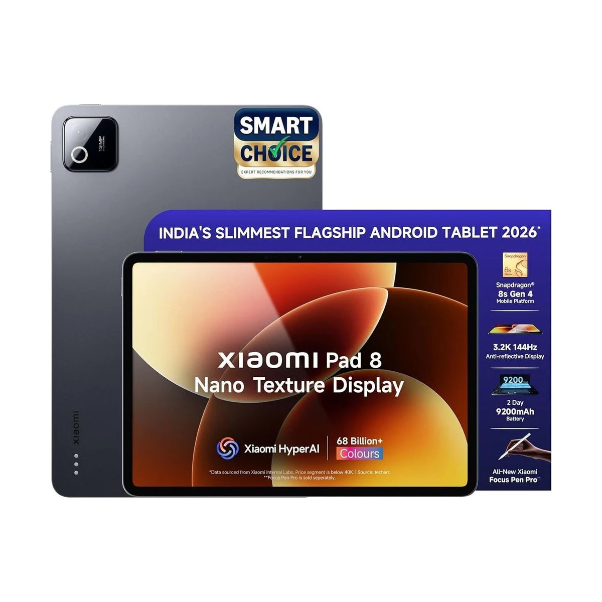 Xiaomi Pad 8 Nano Without Pen 12 GB RAM 256 GB ROM 11.2 inch with Wi-Fi Only Gaming Qualcomm Snapdragon 8s Gen 4 Tablet Price in India - Buy Xiaomi Pad 8 Nano Without Pen 12 GB RAM 256 GB ROM 11.2 inch with Wi-Fi Only Gaming Qualcomm Snapdragon 8s Ge